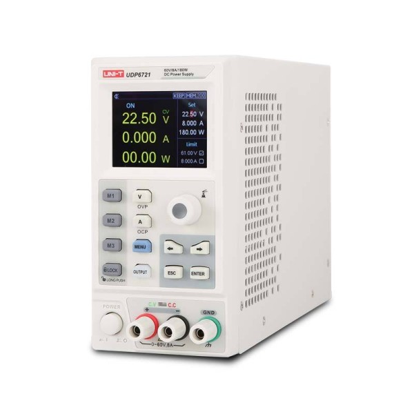 360W Single-Channel Programmable DC Switching Power Supply, 0–80 V, 0–30 A, with Data Logging; AC/DC Configurable Test Power Supply