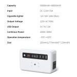 24V 3600Wh Heavy-Duty Portable Power Station | 220V Output Fast Charging EV & Device Backup Power Supply