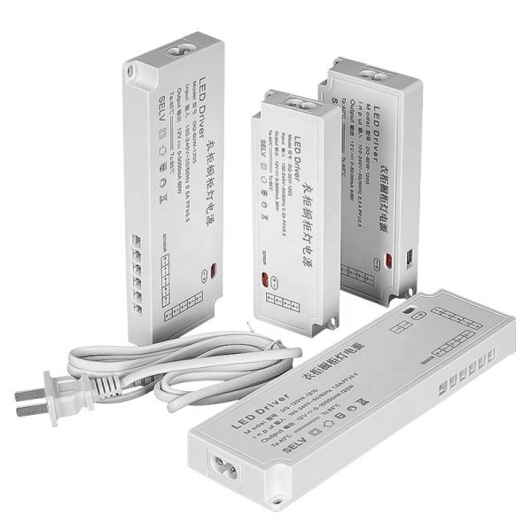 LED driver power supply DC12V/24V constant voltage power supply 24W-120W cabinet light LED power adapter