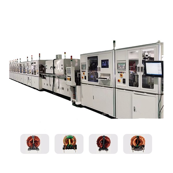 Fully automated production line for amorphous common-mode inductors